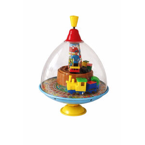 Vintage Spinning Train Toy Dome Clowncore Kidcore Retro Circus Aesthetic